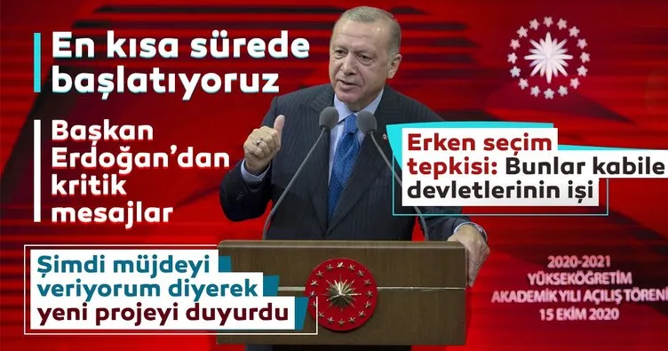 Son dakika haberi: Başkan Erdoğan’dan üniversitelerin açılması hakkında flaş açıklama! 2020-2021 Üniversiteler ne zaman açılacak?