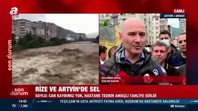 SON DAKİKA: İçişleri Bakanı Süleyman Soylu'dan Artvin'de sel bölgesinde vatandaşlara flaş uyarı!