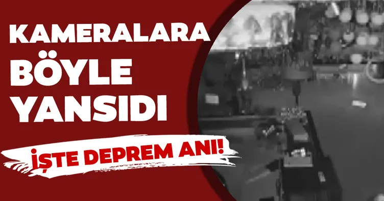 Niğde’deki deprem anı kameralara yansıdı