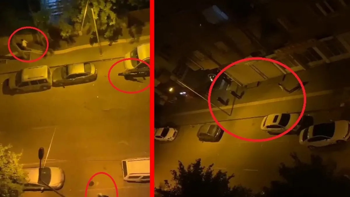 Diyarbakır’da 2 kişinin yaralandığı silahlı kavga kamerada