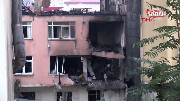 Kadıköy'de 3 katlı binadaki patlamanın şiddeti gün aydınlanınca ortaya çıktı | Video