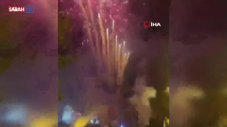 Havai fişek rampası patladı: 1 yaralı | Video