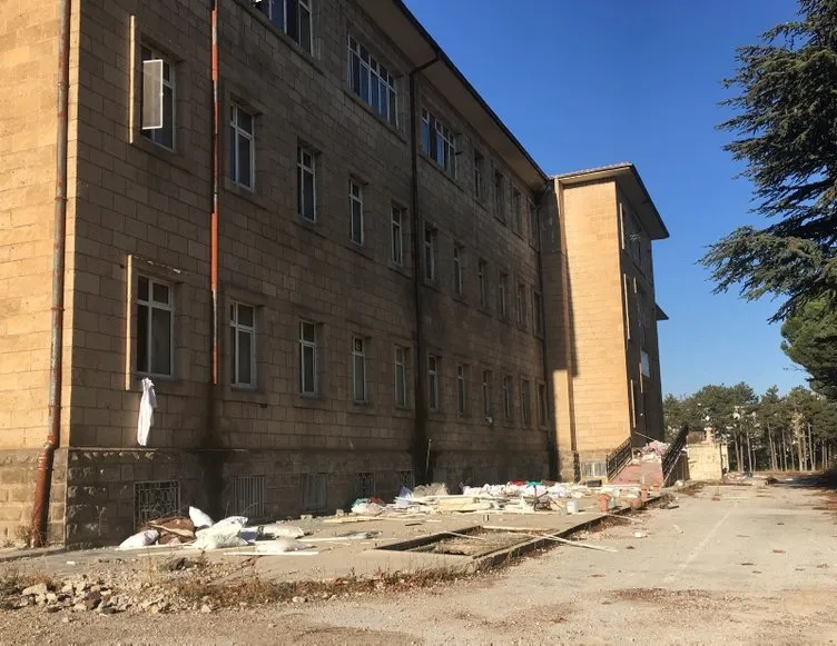 Fuhuş yapıldığı iddia edilen eski hastane muhafaza altına alındı