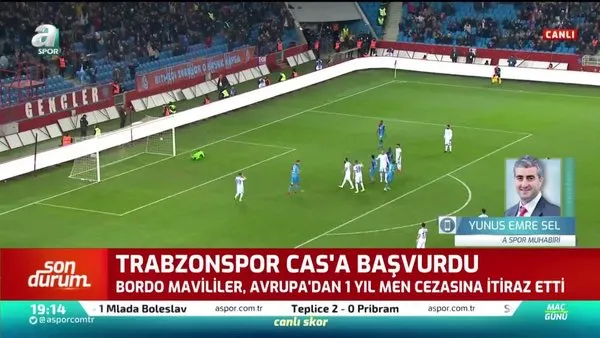 Trabzonspor CAS'a resmi başvuruyu yaptı