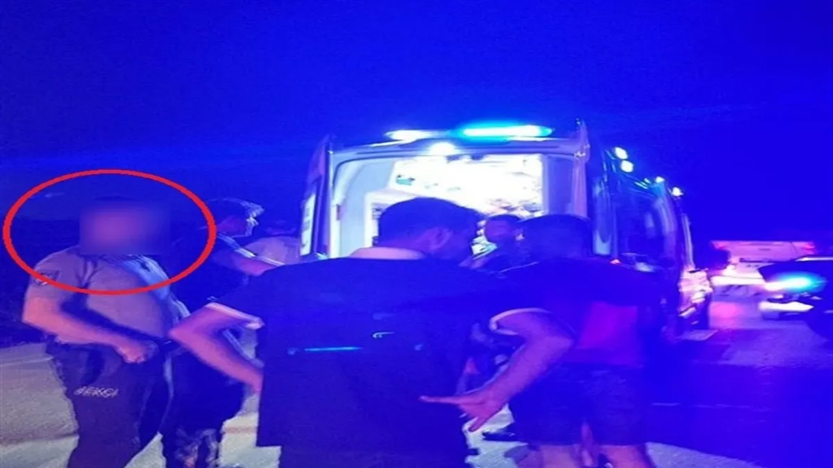 Bursa'da trafik kazası sonrası olay yeri