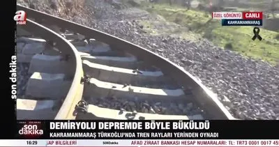 Demiryolu, büyük depremde böyle büküldü | Video