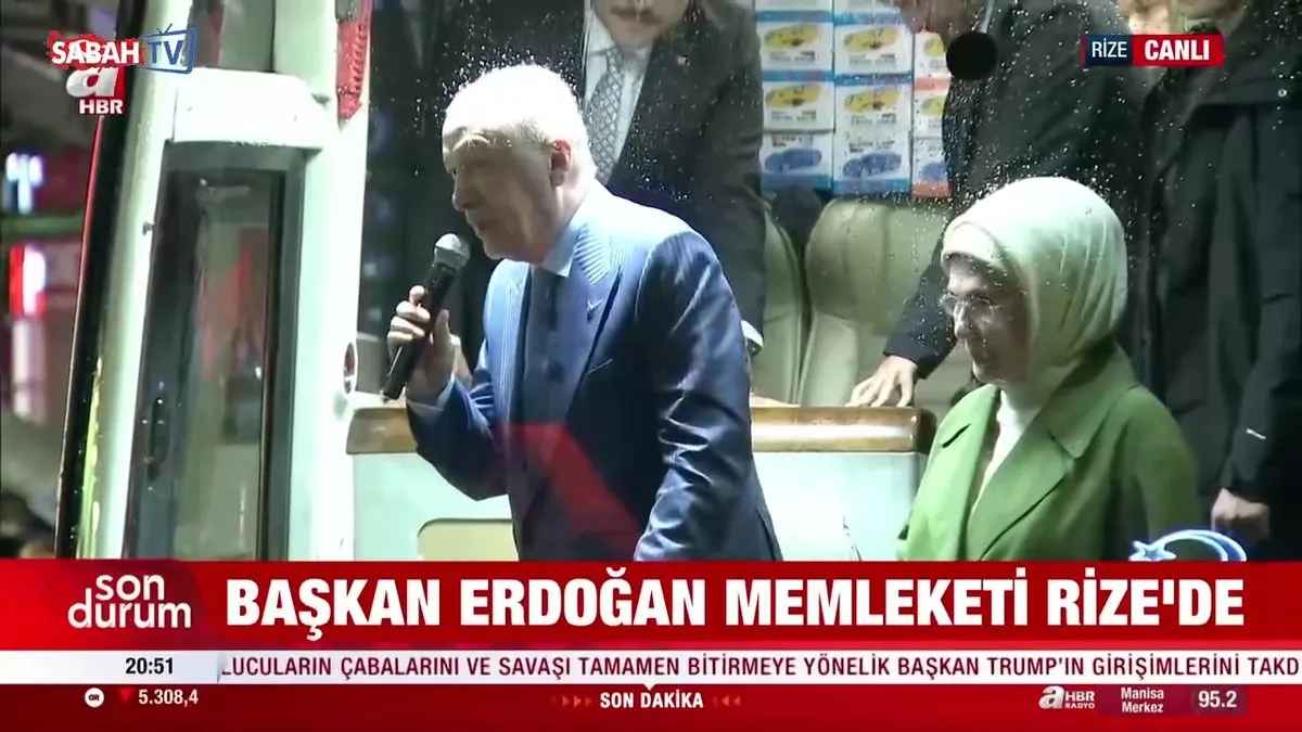 Başkan Erdoğan memleketi Rize’de videosunu izle