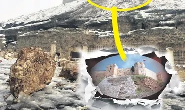 Tarihi kalenin burçları yıkıldı