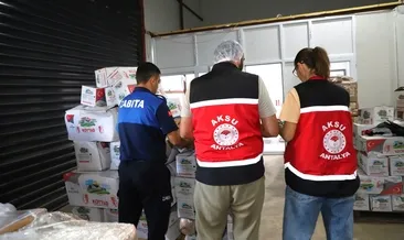 Bozulmuş 1 ton gıda imha edildi