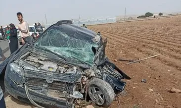 Harran’da otomobil takla attı: 3 yaralı