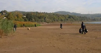 Sapanca Gölü’nün çekilen sularından 2 ton atık çıkarıldı #kocaeli