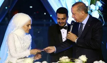 Cumhurbaşkanı Erdoğan, nikaha katıldı!
