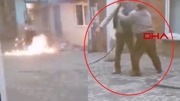 SON DAKİKA: Tekirdağ'da herkesin koşarak kaçtığı olayda vatandaştan akılalmaz müdahale kamerada | Video