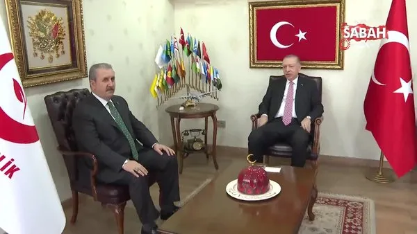 Başkan Erdoğan, Mustafa Destici'yi BBP Genel Merkezi'nde ziyaret etti | Video