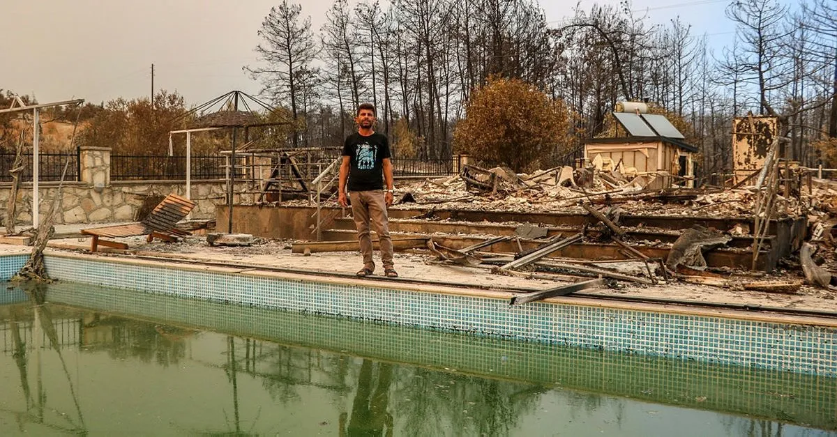 dışarı koşmak kimlik döngü  Manavgat'taki yangından havuza girerek kurtuldular! - Son Dakika Haberler