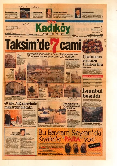 Yapımına karşı çıkmışlardı: Büyük gün geldi! İşte Taksim Camii manşetleri