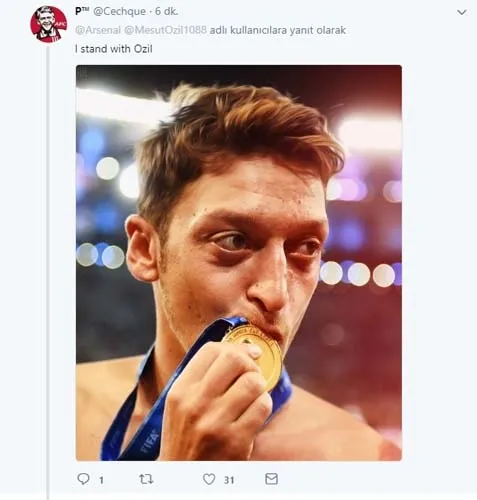 Dünya ayağa kalktı! Mesut Özil'e büyük destek...