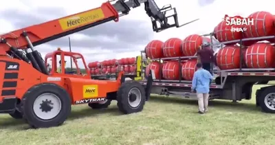 Texas-Meksika sınırına yüzen bariyer kurulumuna başlandı | Video