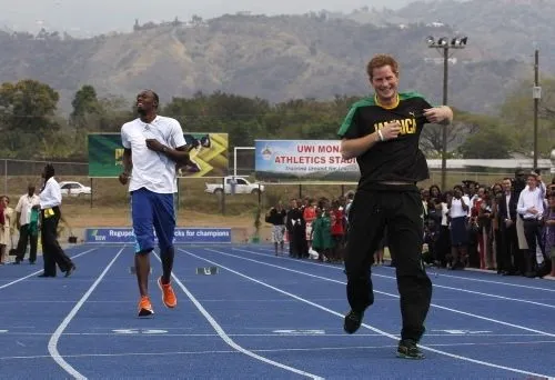 Prens Harry, Usain Bolt ile yarıştı