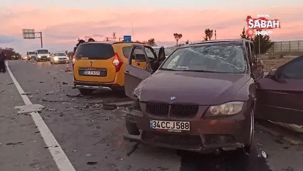 Kardeşler ayrı araçlarda zincirleme kazaya karıştı! Ağabey öldü, kardeşi yaralandı | video