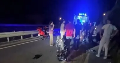 Pamukova'da gece yarısı feci kaza! İki motosiklet çarpıştı: 1'i ağır 3 yaralı #sakarya