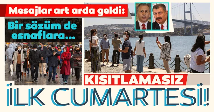 Son dakika haberi: İstanbul Valisi Ali Yerlikaya ve Sağlık Bakanı Fahrettin Koca'dan art arda 'Kısıtlamasız Cumartesi' mesajı