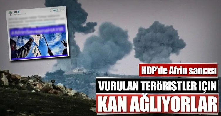 HDP Afrin operasyonu sırasında PKK’lılara ağlıyor