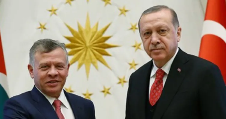 Cumhurbaşkanı Erdoğan, Kral 2. Abdullah ile bir görüşme yaptı