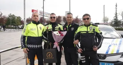 Polislerin merhameti izleyenleri duygulandırdı! #duzce