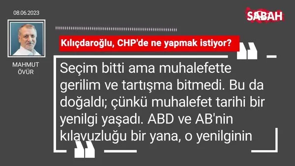 Mahmut Övür | Kılıçdaroğlu, CHP'de ne yapmak istiyor?