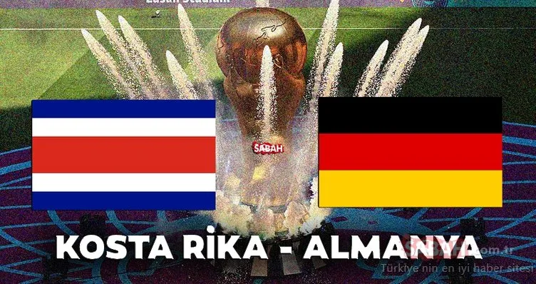 Kosta Rika Almanya maçı canlı izle! 2022 FIFA Dünya Kupası Kosta Rika Almanya maçı TRT 1 canlı yayın izle linki