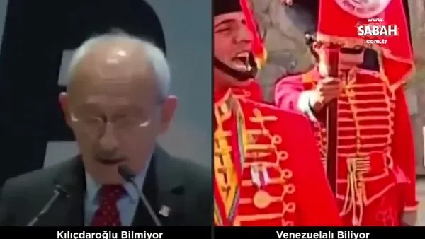 İstiklal Marşımızı okuyamayan Kılıçdaroğlu ile okuyabilen Venezuelalı askerleri karşılaştıran video sosyal medyada olay oldu!