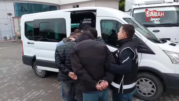 Samsun'da suç örgütü operasyonunda 8 kişi adliyeye sevk edildi | Video