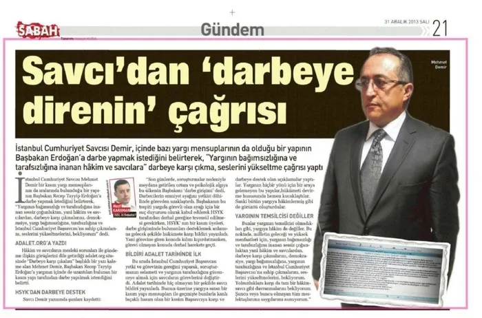 Cesur Savcı Mehmet Demir 17-25 Aralık darbe girişiminin bilinmeyenlerini anlattı: Erdoğan dik durmasa kaos ve iç savaş olurdu