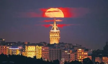İstanbul’da Süper Ay bir başka güzel