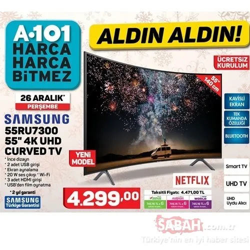 A101 aktüel ürünler kataloğu burada! 26 Aralık tarihinden itibaren A101 aktüel ürünler indirimi başlıyor!