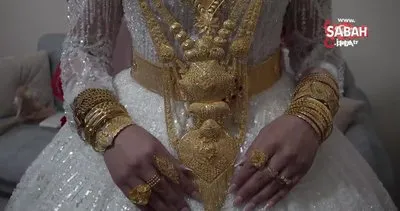 Aşiret düğününde geline 4 kilogram altın, damada 6 milyon TL takıldı | Video