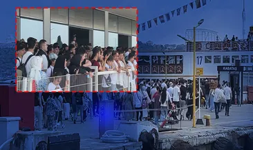 Kurban Bayramı’nın ikinci gününde Adalar iskelesinde yoğunluk yaşandı
