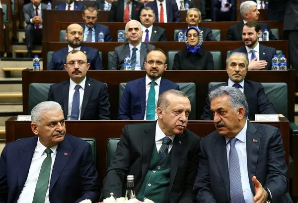 Cumhurbaşkanı Erdoğan'ın katıldığı Ak Parti grup toplantısından kareler