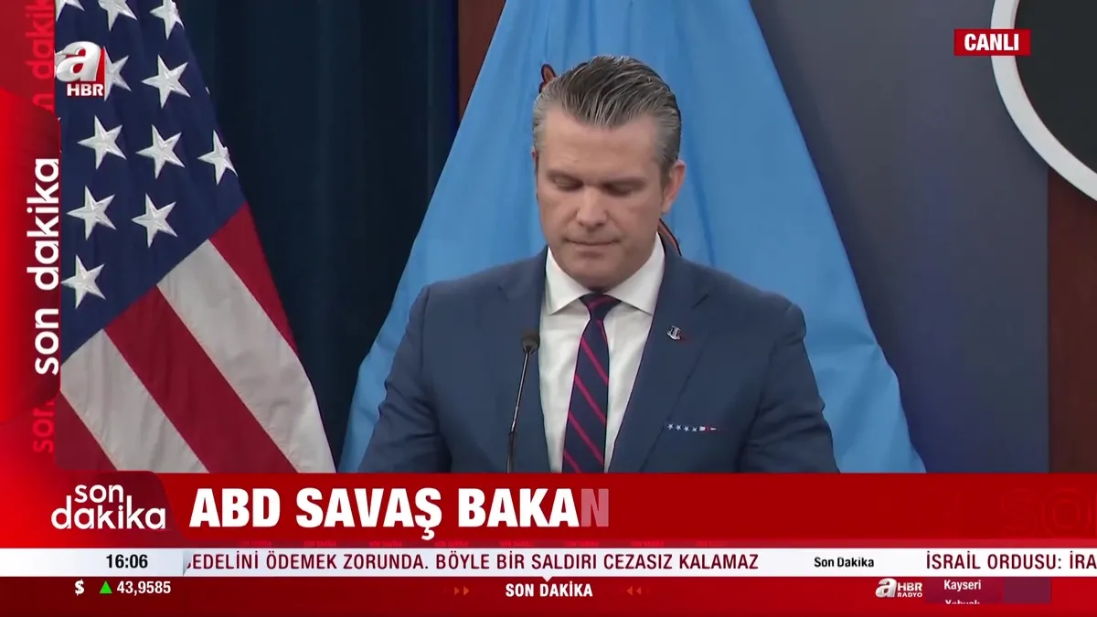 ABD Savaş Bakanı Hegseth ve Genelkurmay Başkanı Caine’den İran savaşı açıklaması | Video videosunu izle ABD Savaş Bakanı Hegseth ve Genelkurmay Başkanı Caine’den İran savaşı açıklaması | Video videosunu izle