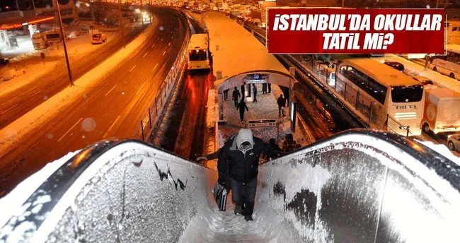 İstanbul’da 10 OcakSalı günü okullar tatil edildi mi?