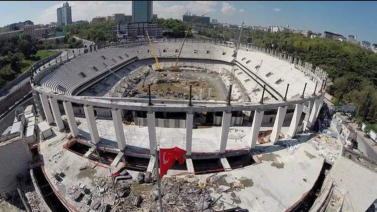 Vodafone Arena’nın kaba inşaatı tamamlandı