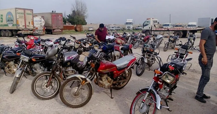 Şanlıurfa’da 48 çalıntı motosiklet ele geçirildi