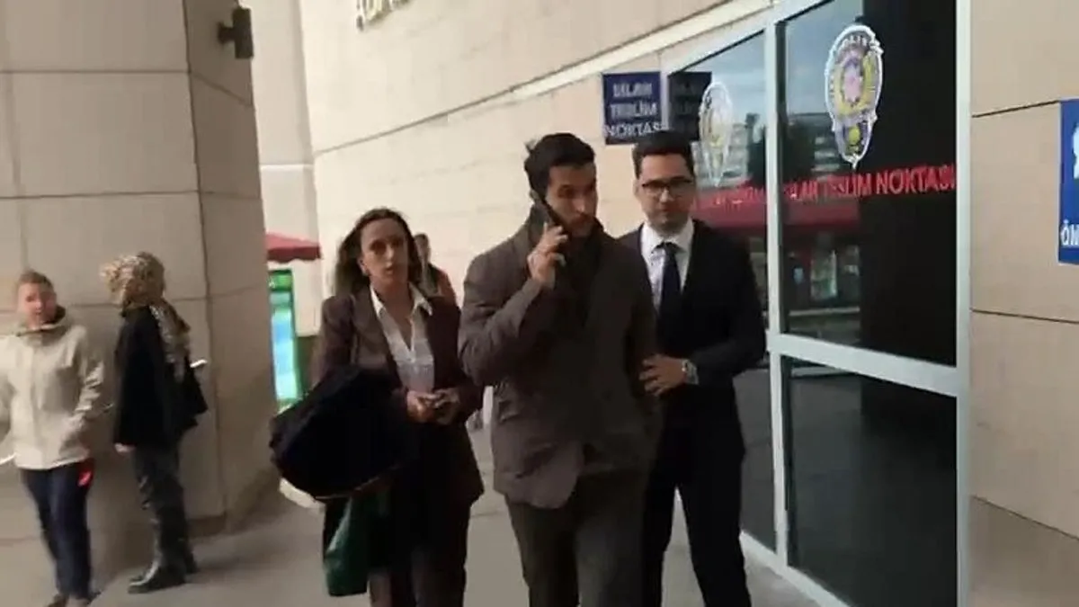 Beşiktaşlı futbolcu Necip Uysal, suç duyurusu için adliyede Beşiktaşlı futbolcu Necip Uysal, suç duyurusu için adliyede