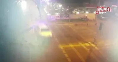 Kadıköy’de alkollü trafik magandasının polisten kaçtığı anlar kamerada
