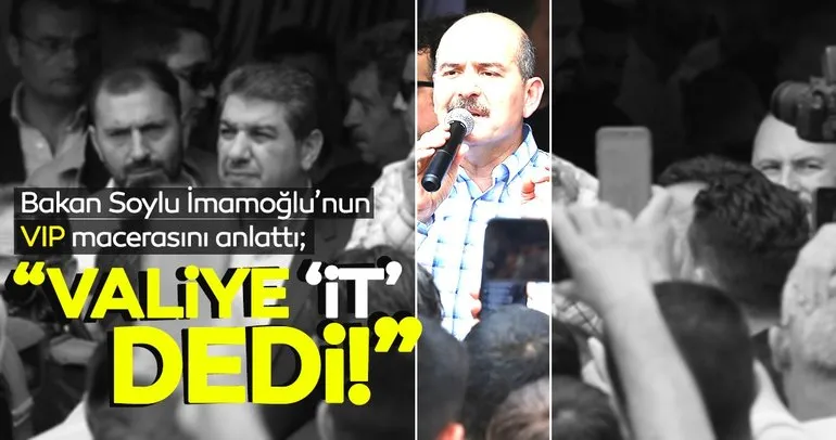 Bakan Soylu’dan İmamoğlu’nun VIP salonuna alınmamasıyla ilgili açıklama: Valiye ‘it’ dedi
