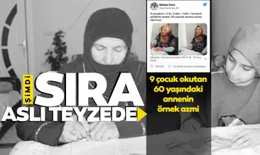 Şimdi sıra Aslı teyzede