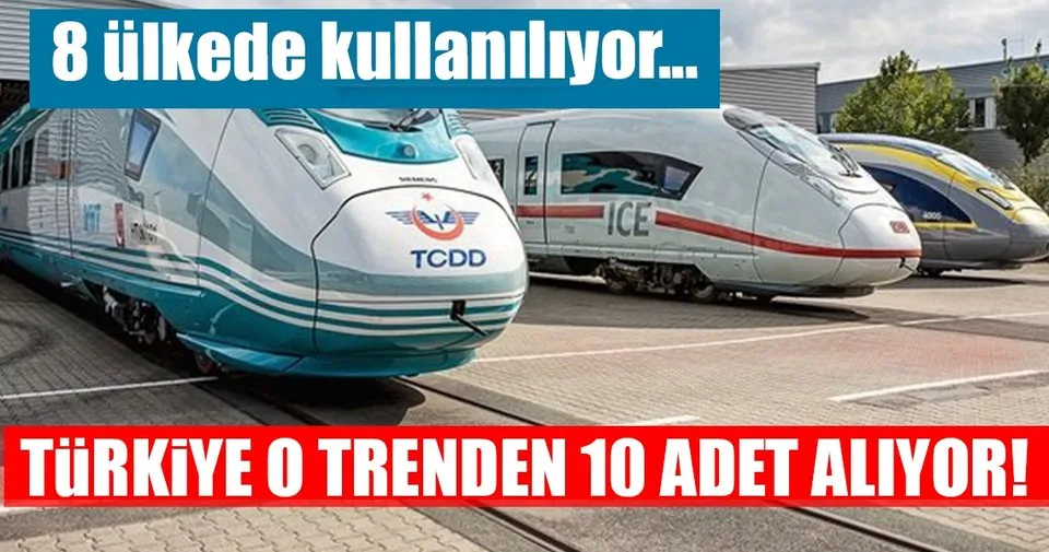 10 adet daha yuksek hizli tren geliyor