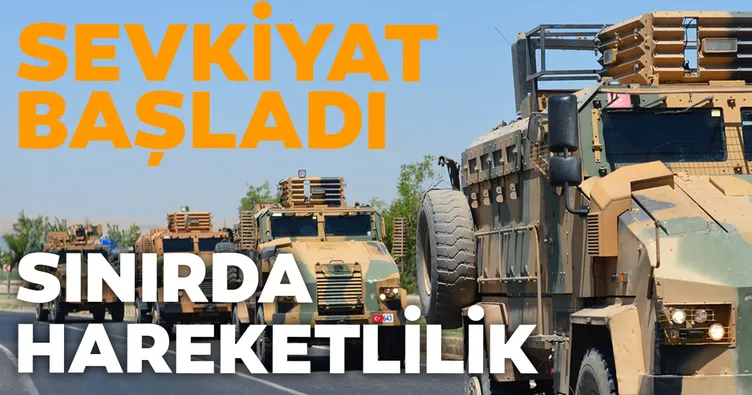 Suriye sınırına askeri sevkiyat