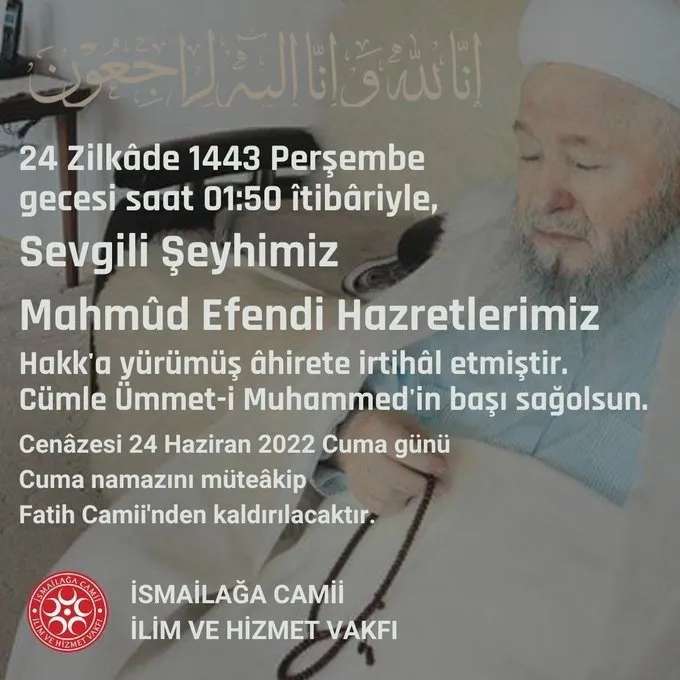 İsmailağa Cemaati lideri Mahmut Ustaosmanoğlu hayatını kaybetti: İşte Mahmut Efendi hakkında merak edilenler...